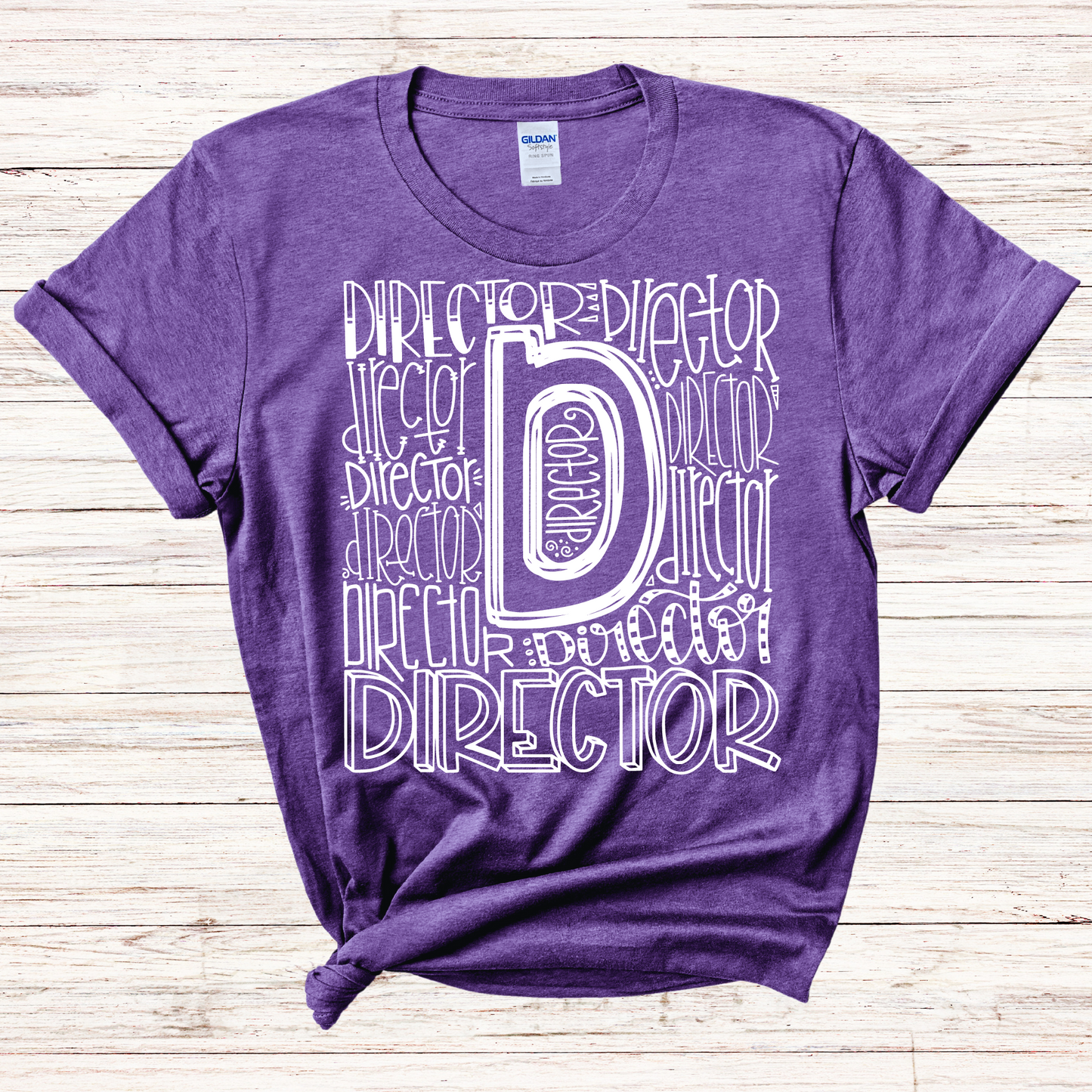 Director Typography Design Tee