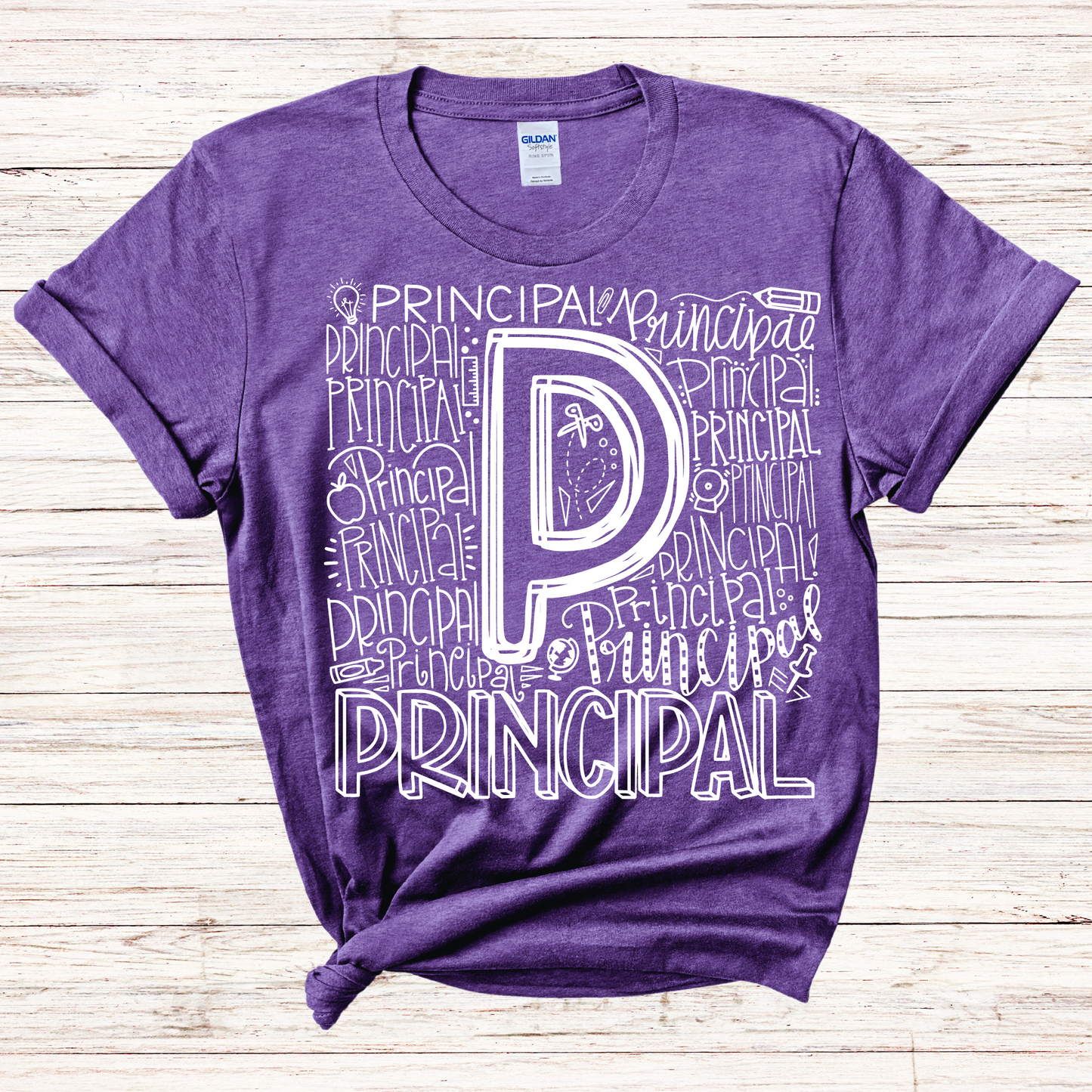 Principal Typography Design Tee