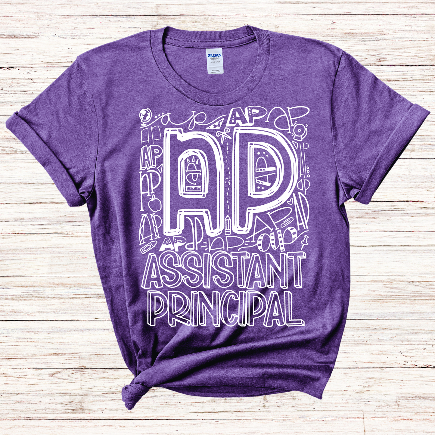 Assistant Principal Typography Design Tee