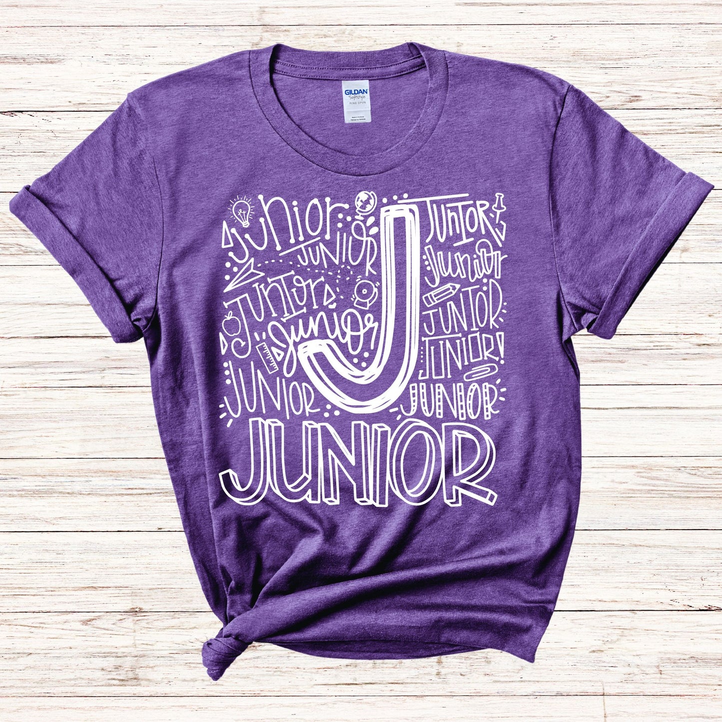 Junior Typography Assorted Color Tee - MariROsa Craft Shop