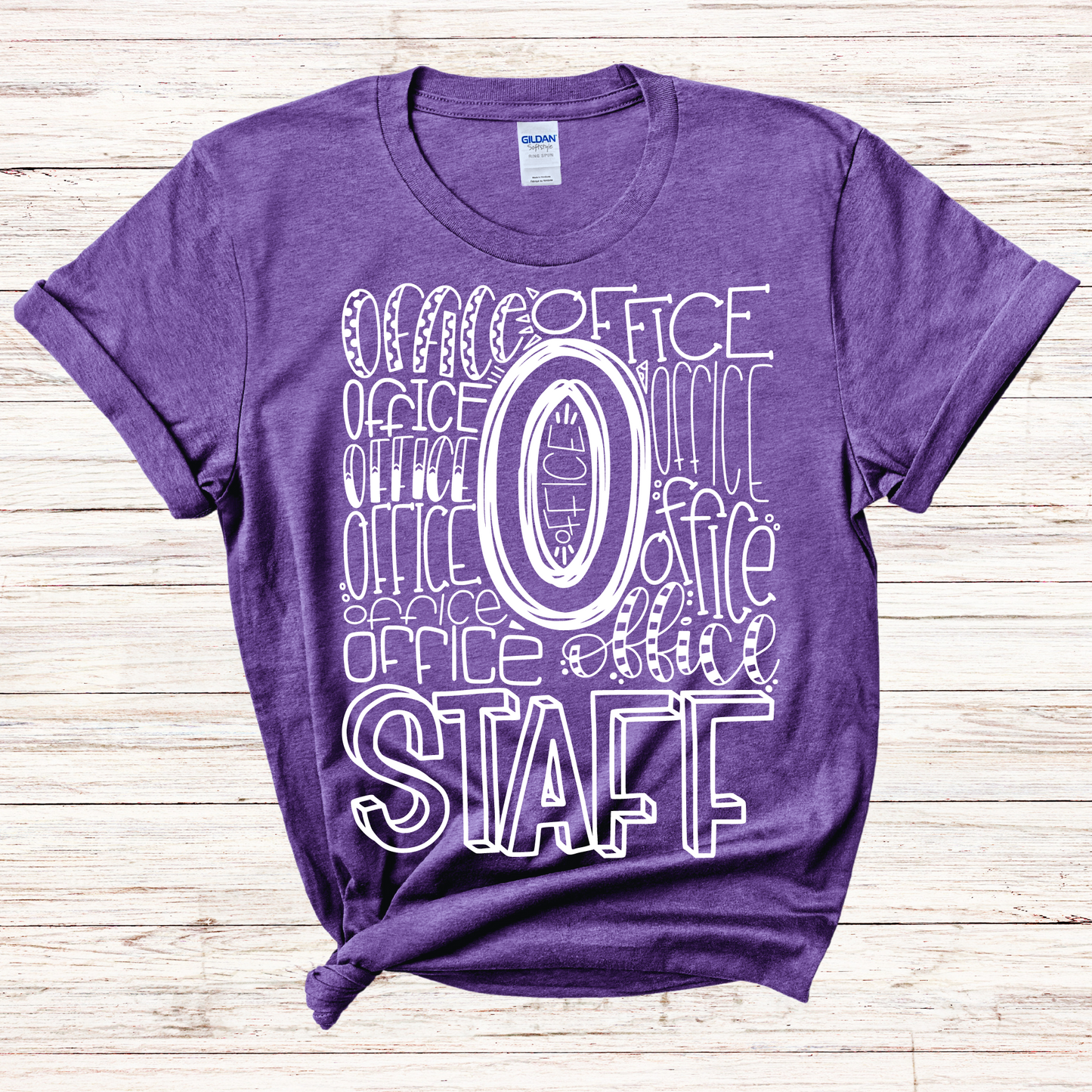 Office Staff Typography Design Tee