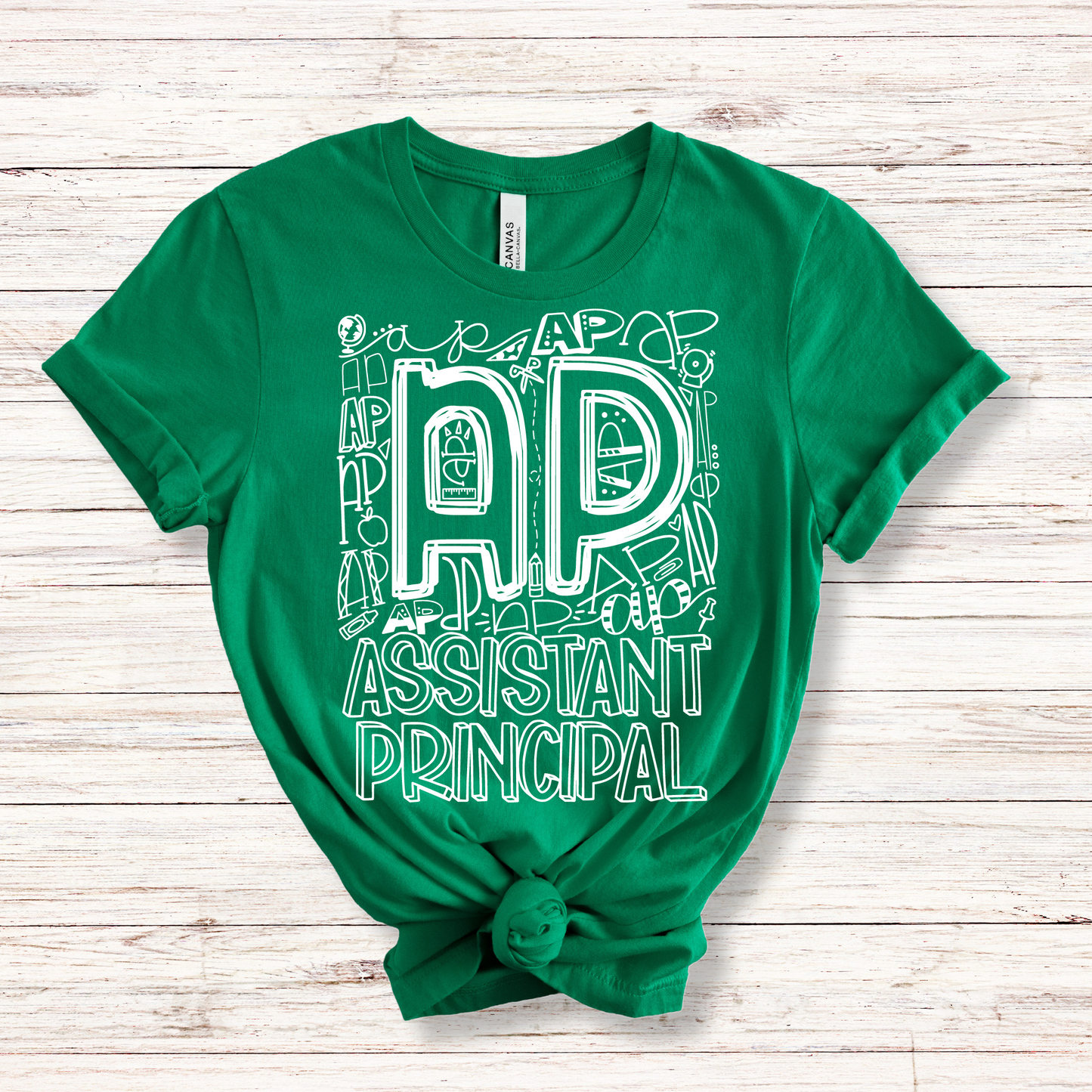 Assistant Principal Typography Design Tee