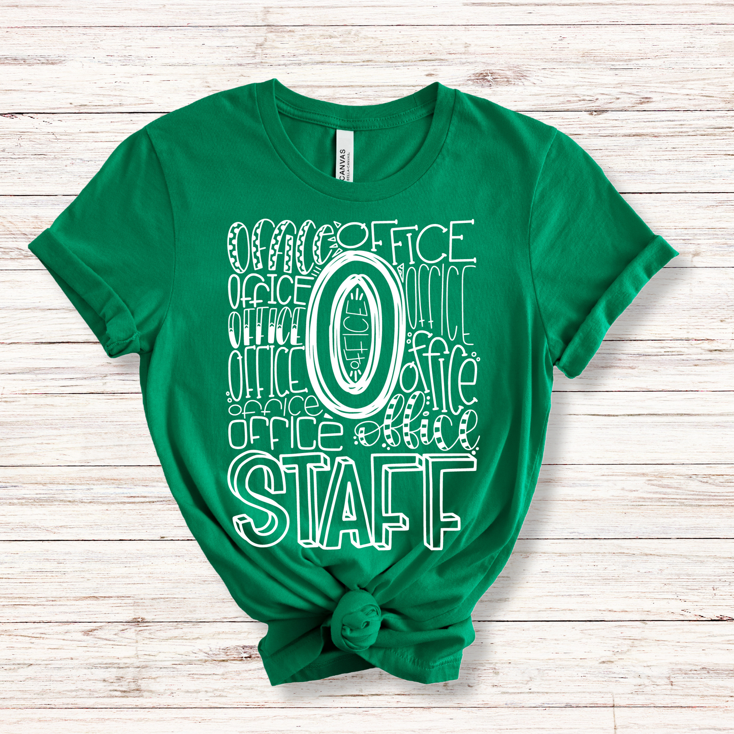 Office Staff Typography Design Tee