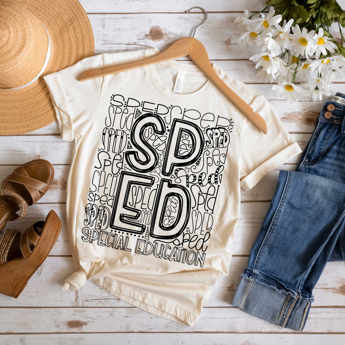 Special Education Typography Design Tee