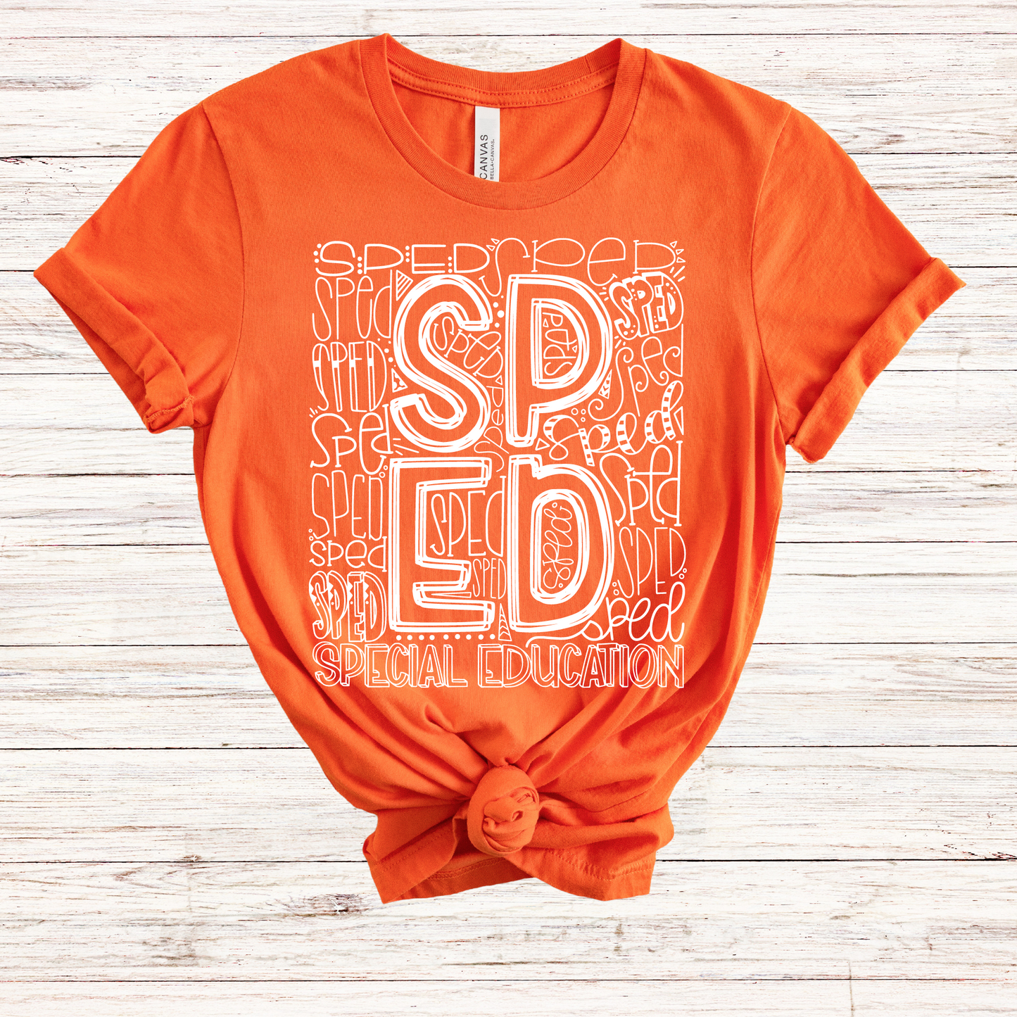 Special Education Typography Design Tee