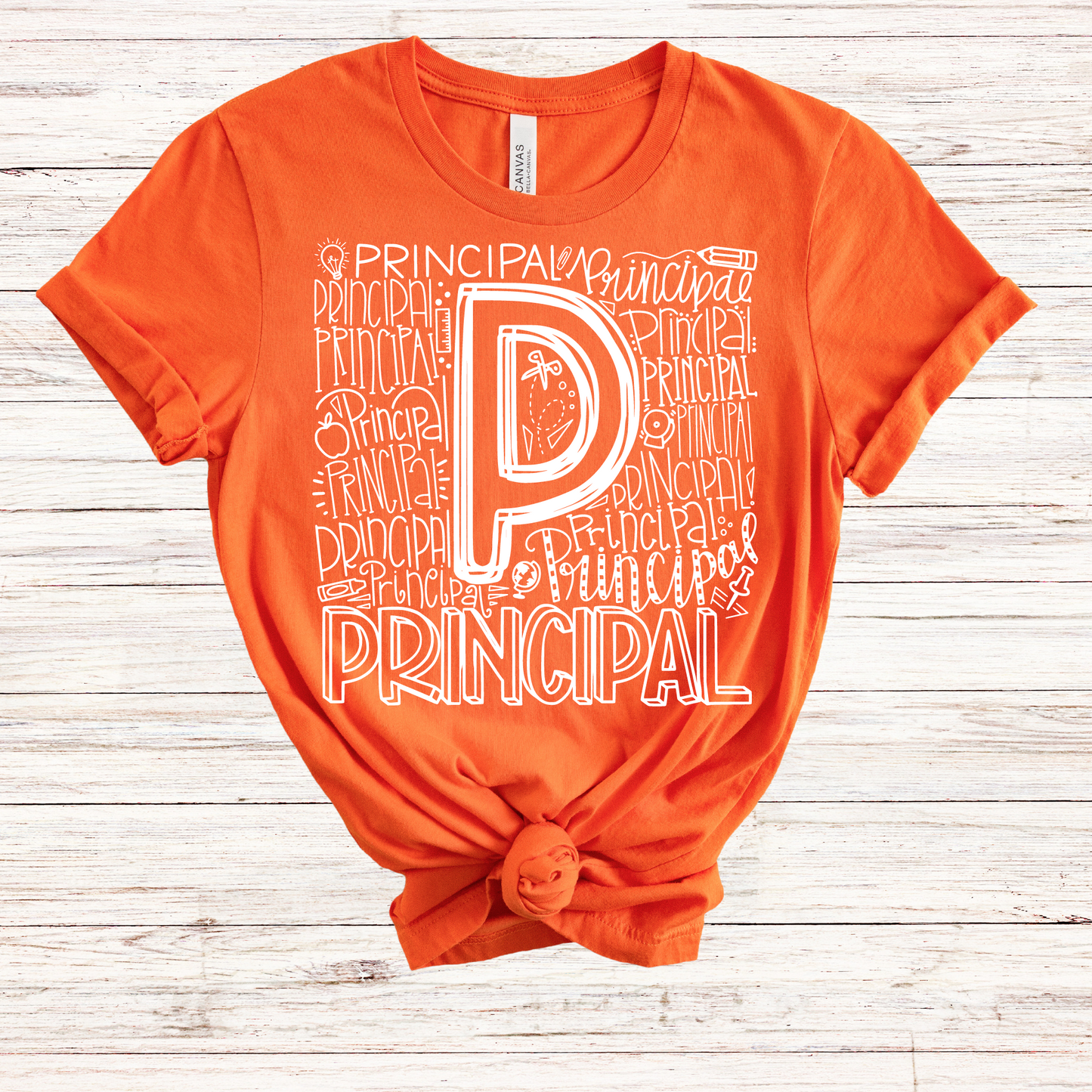 Principal Typography Design Tee