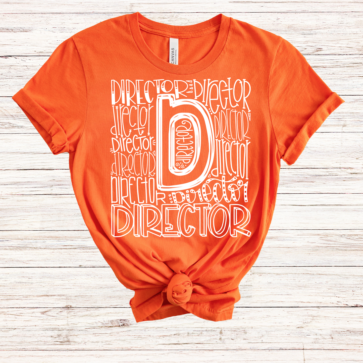 Director Typography Design Tee