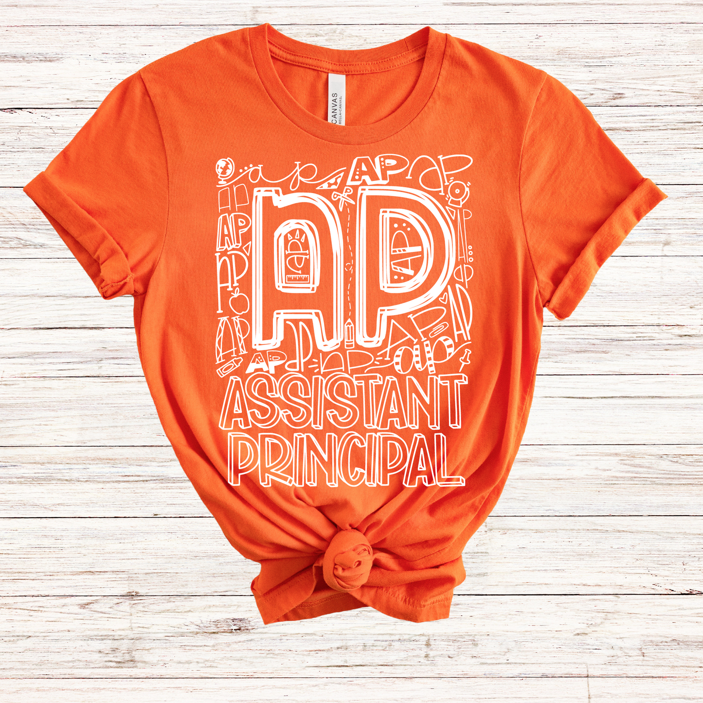 Assistant Principal Typography Design Tee