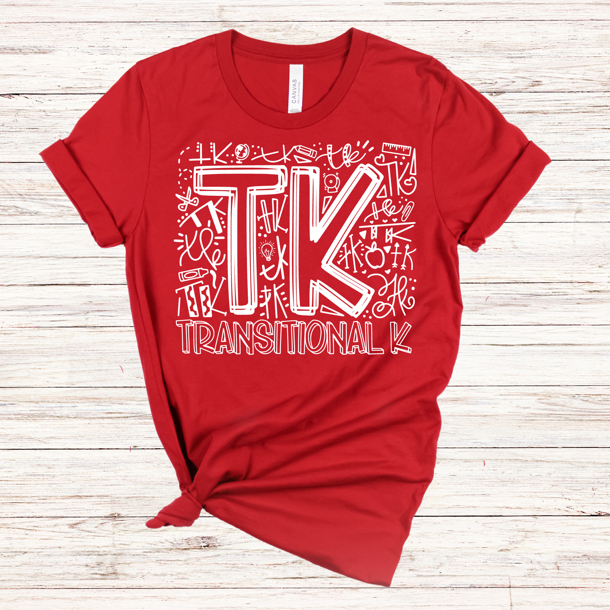 TK Typography Primary Color Tee - MariROsa Craft Shop