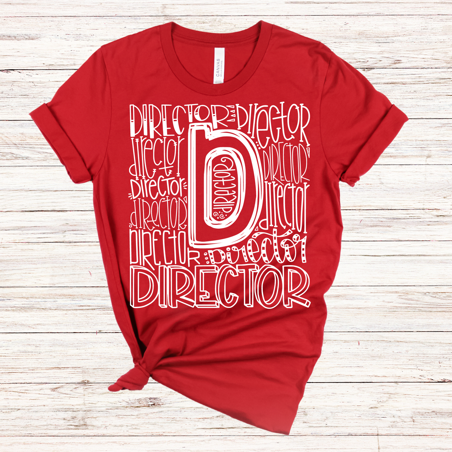 Director Typography Design Tee