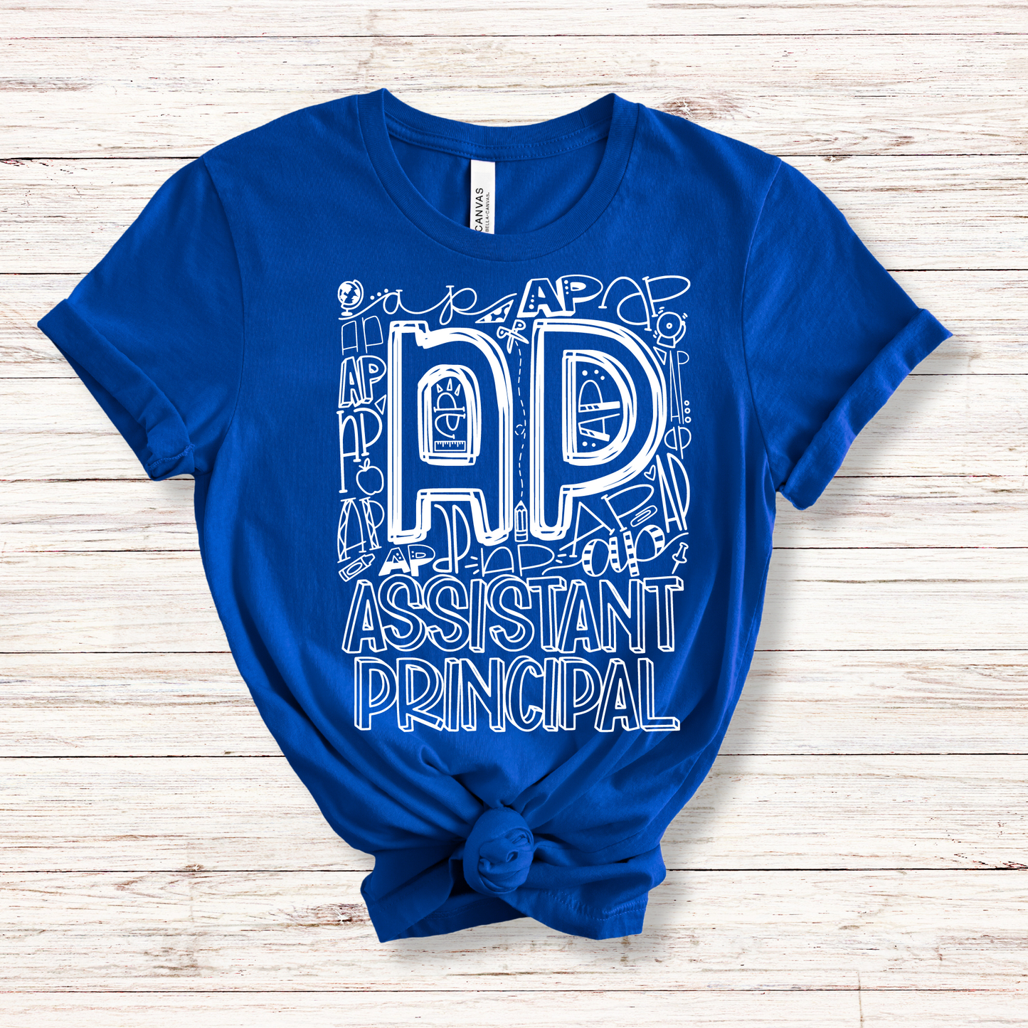 Assistant Principal Typography Design Tee