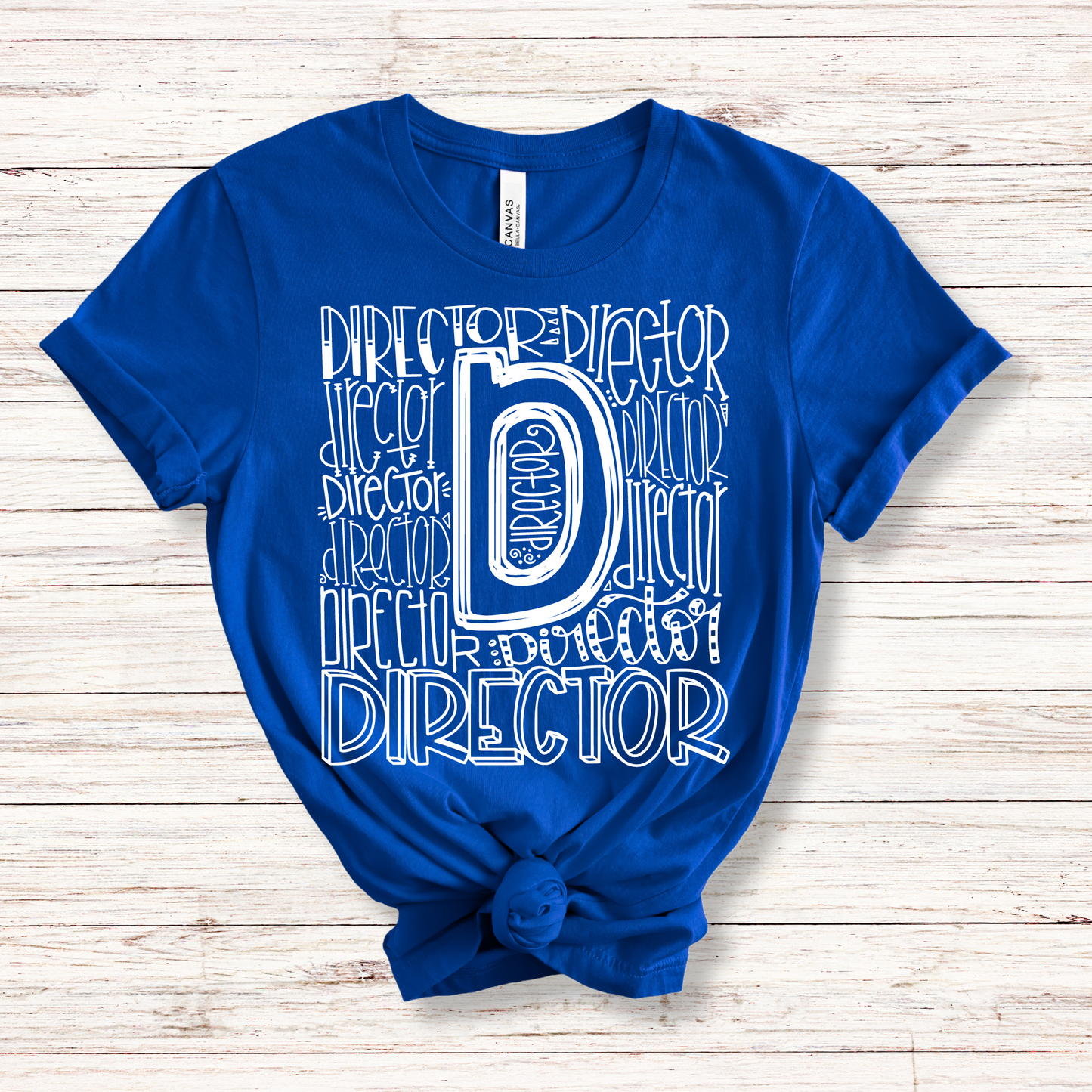 Director Typography Design Tee