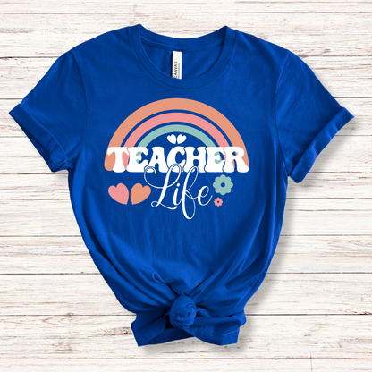 Teacher Life Pastel Rainbow