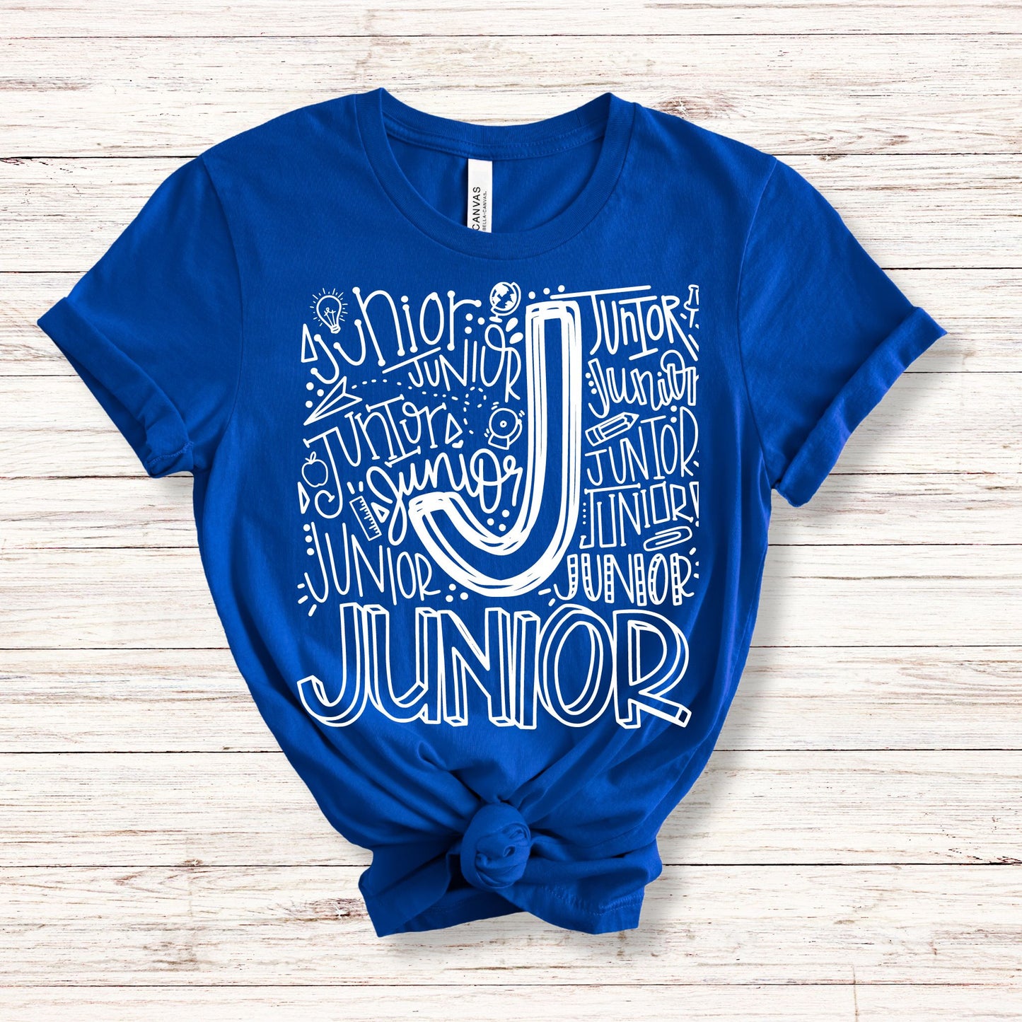 Junior Typography Primary Color Tees - MariROsa Craft Shop
