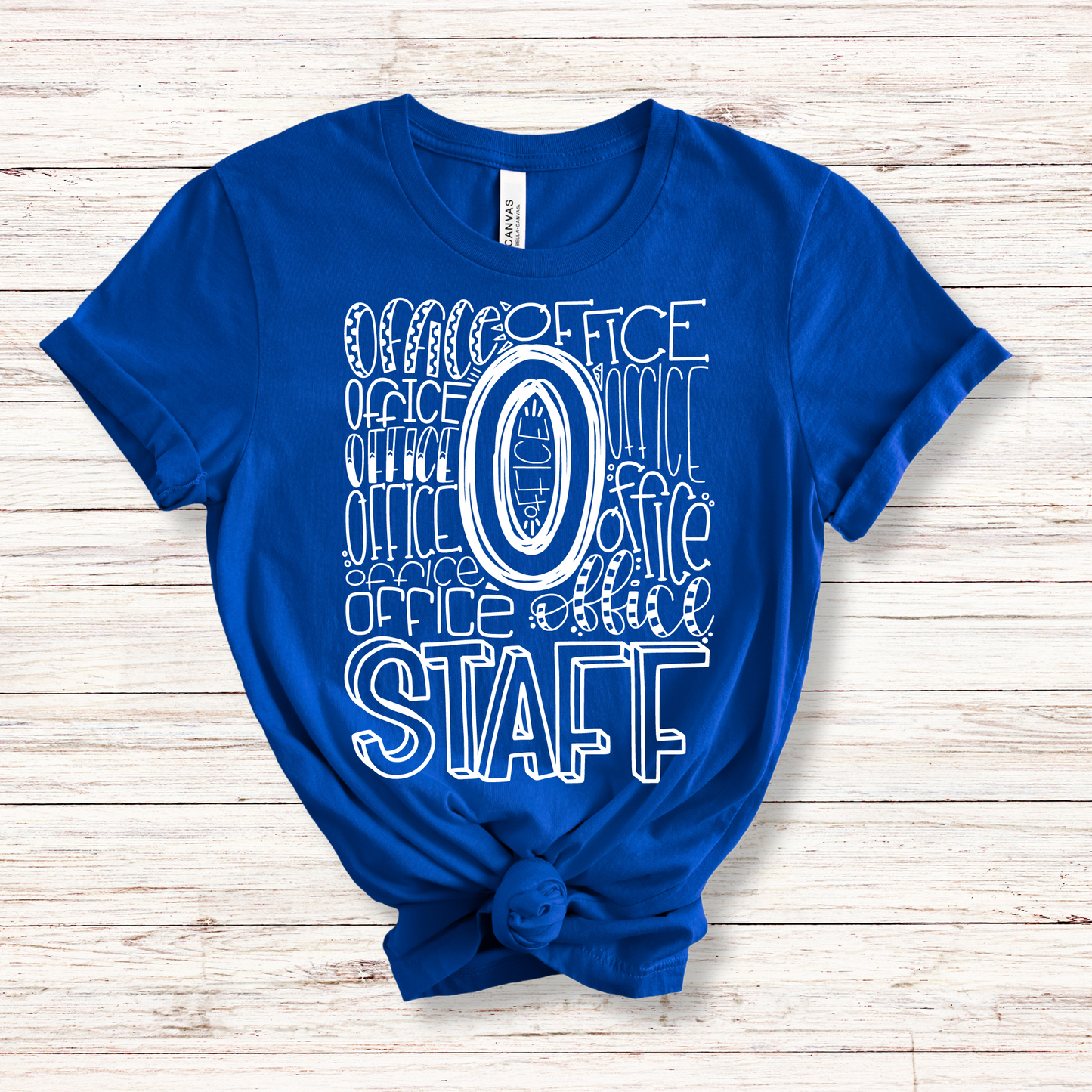 Office Staff Typography Design Tee