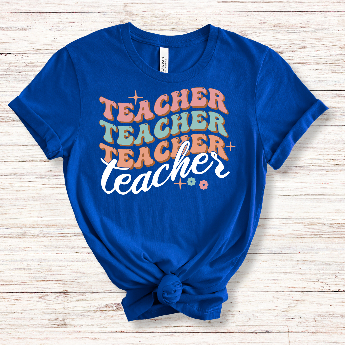 Repeat Teacher Pattern Tee