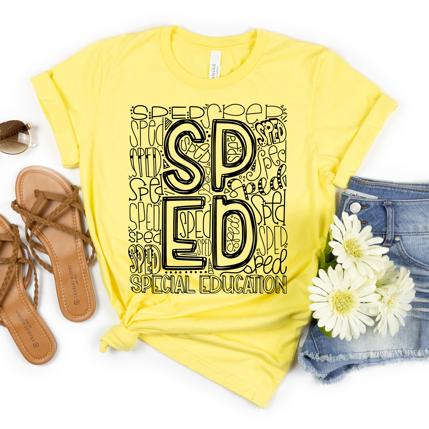 Special Education Typography Design Tee