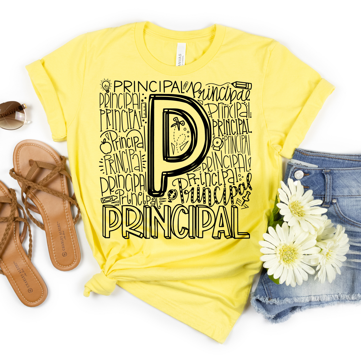 Principal Typography Design Tee