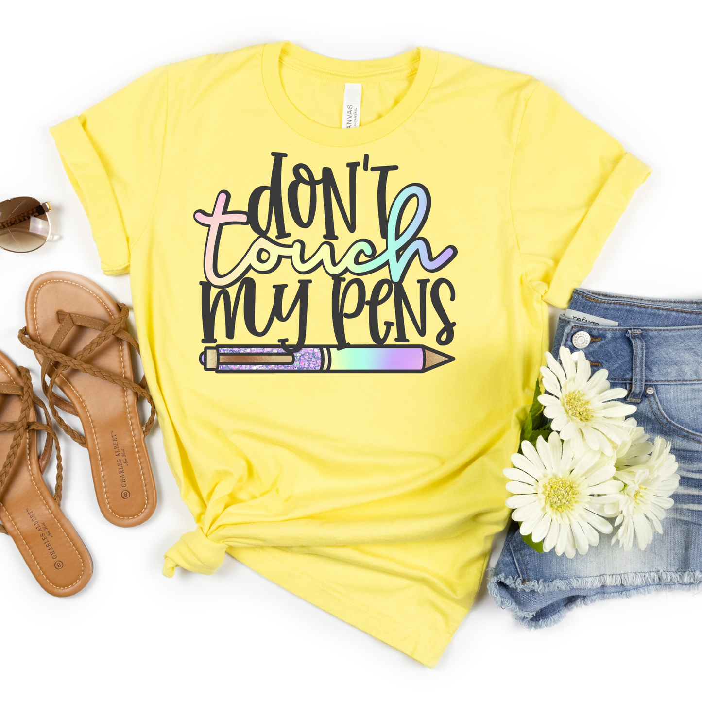 Don't Touch My Pens Shirt - MariROsa Craft Shop