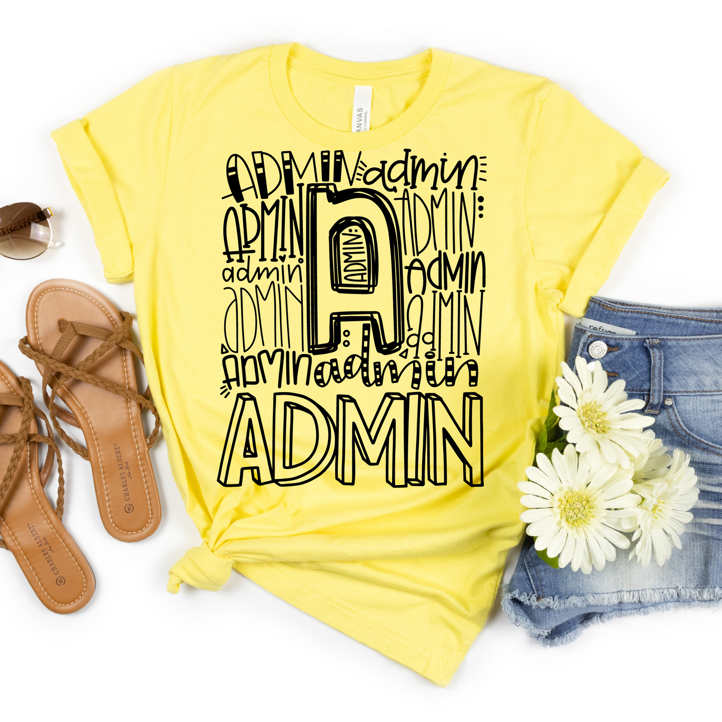 Administrator Typography Design Tee