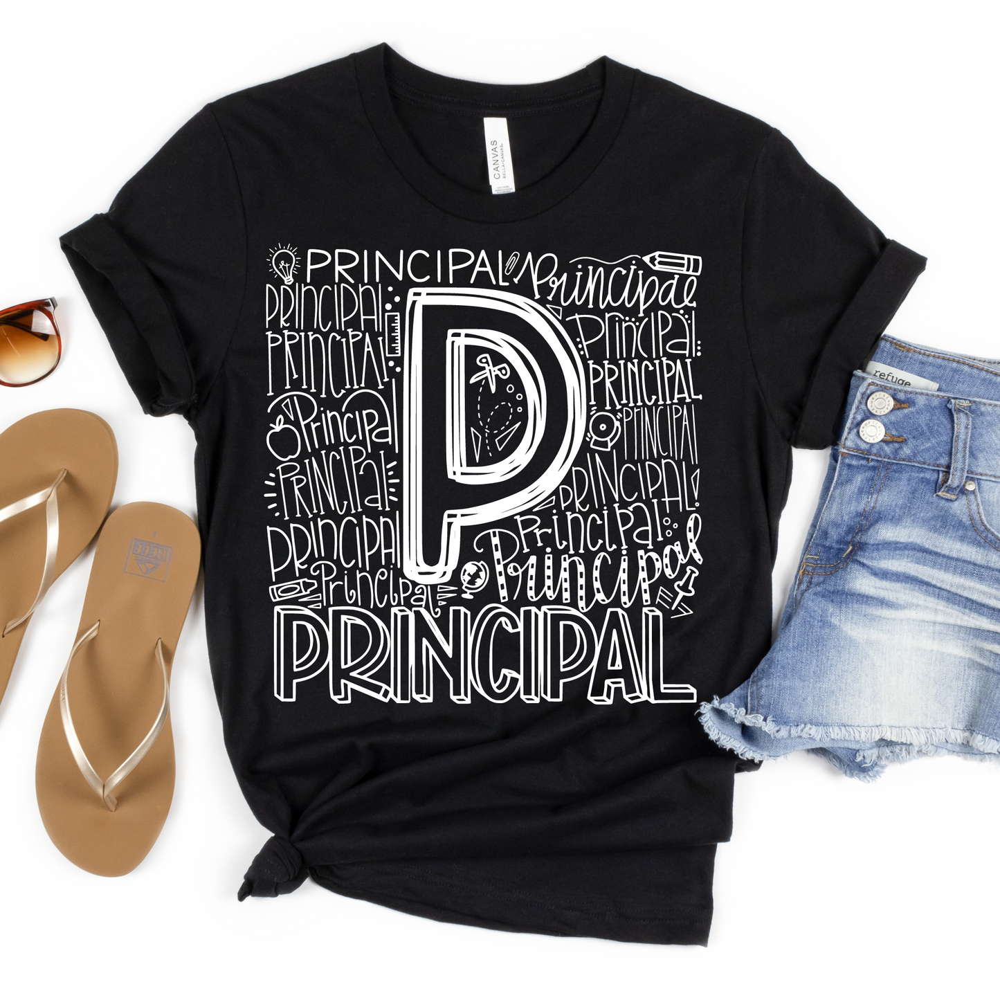 Principal Typography Design Tee