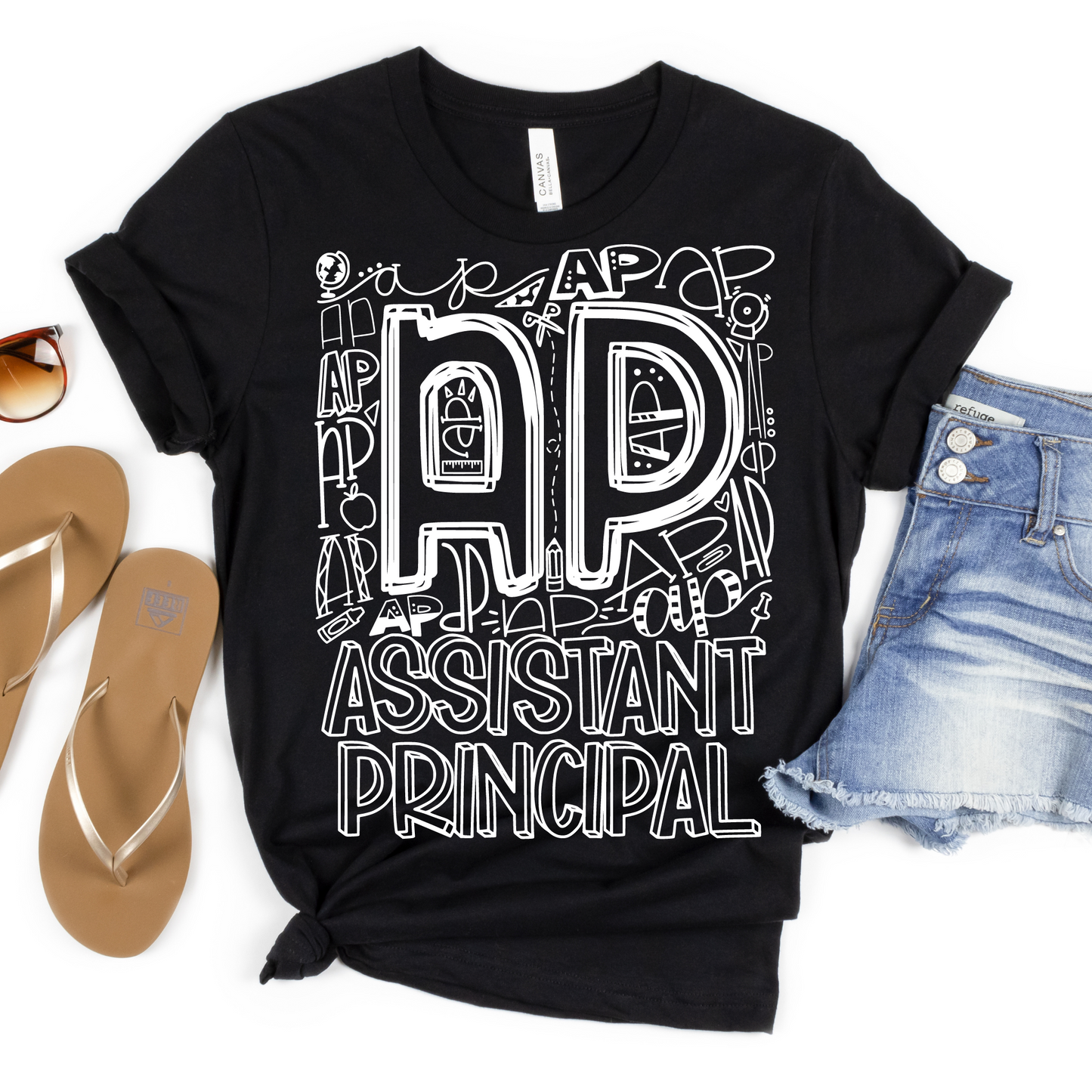 Assistant Principal Typography Design Tee