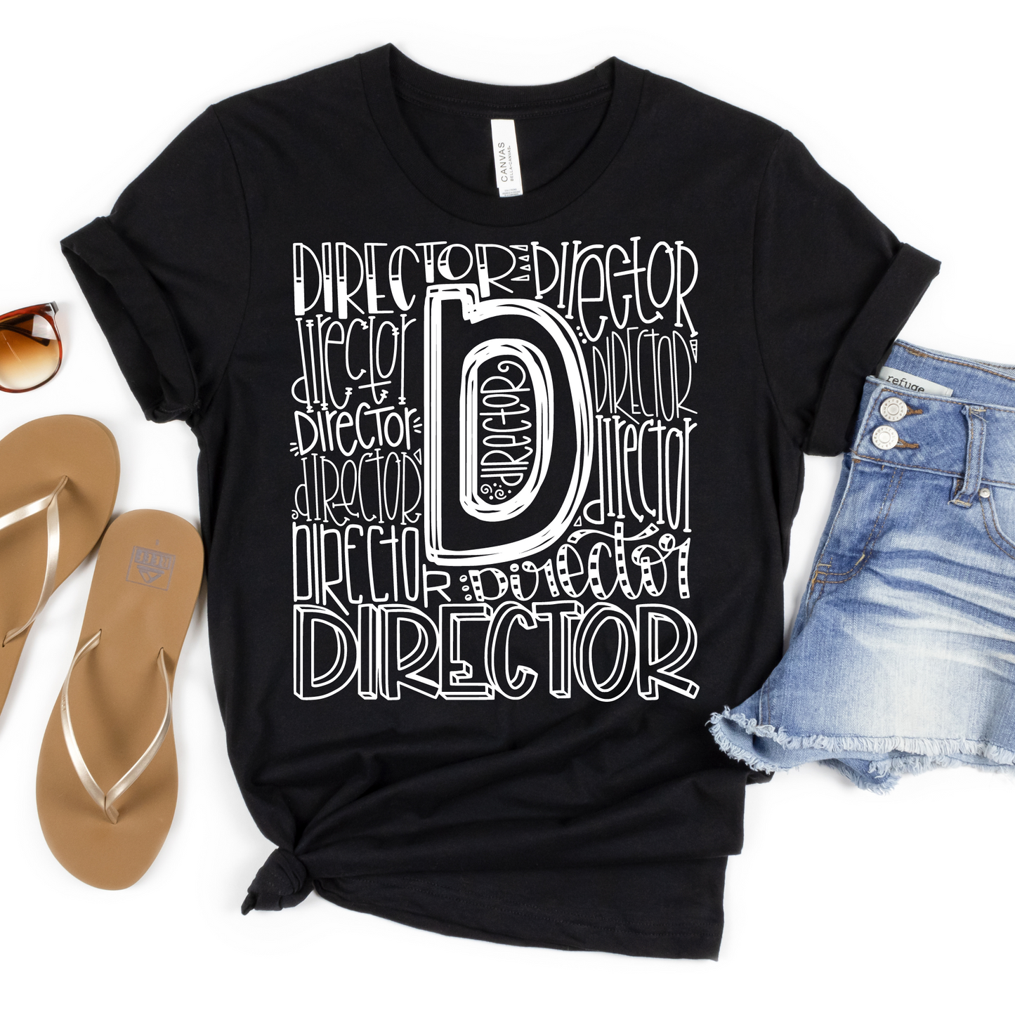 Director Typography Design Tee