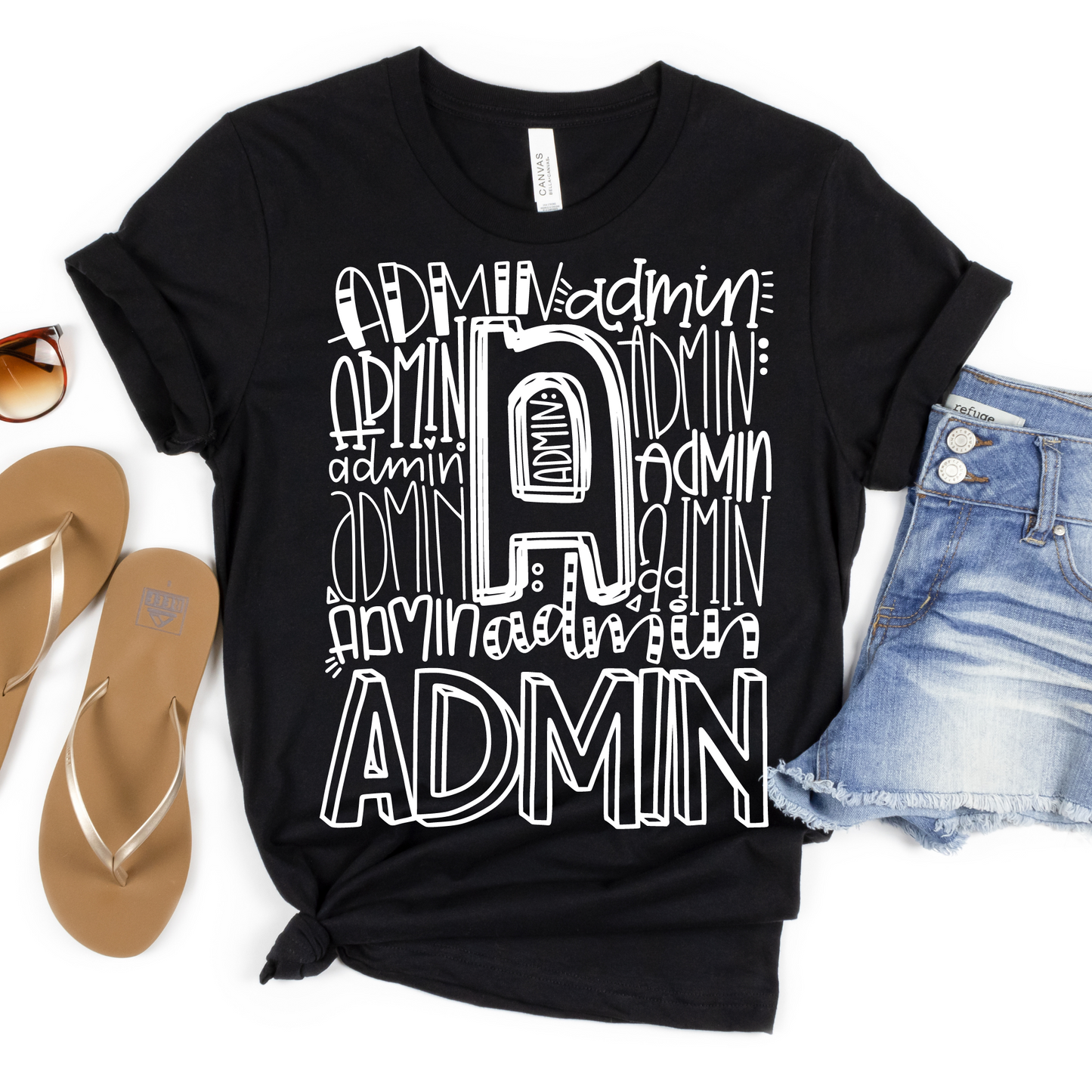 Administrator Typography Design Tee