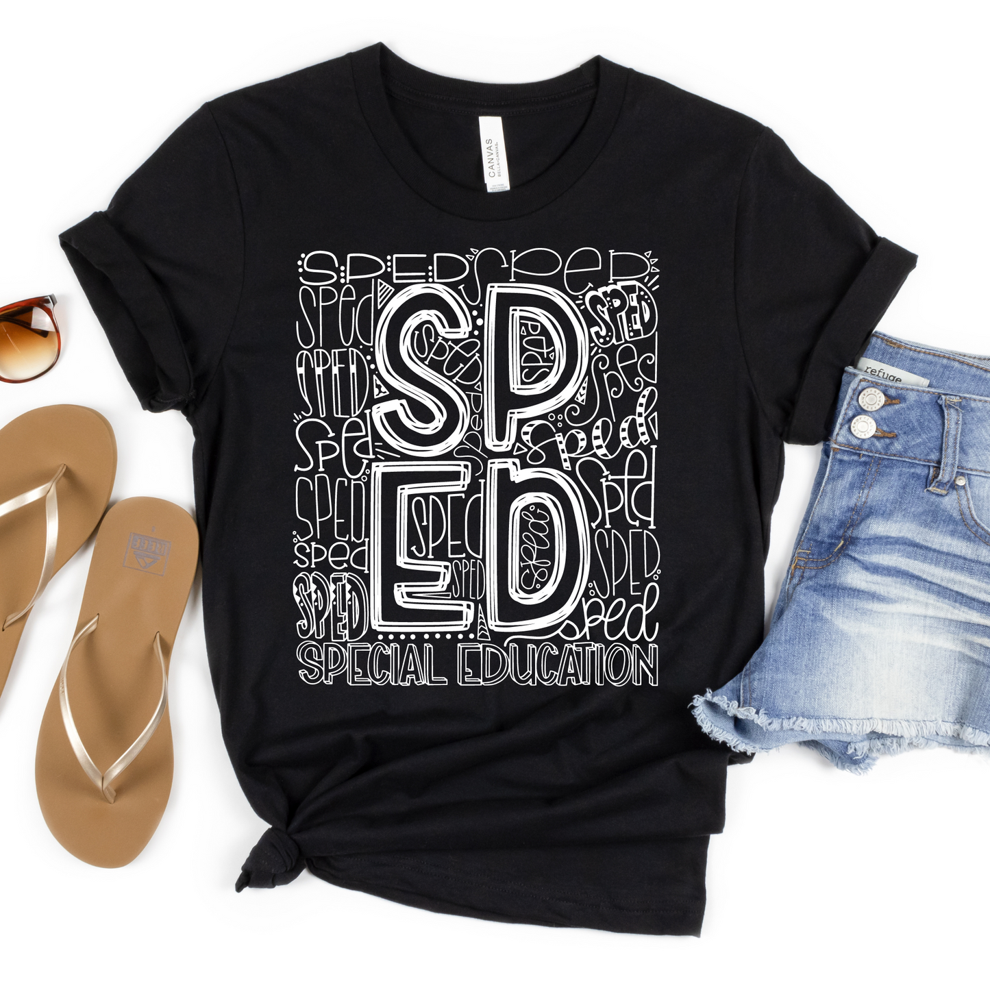 Special Education Typography Design Tee