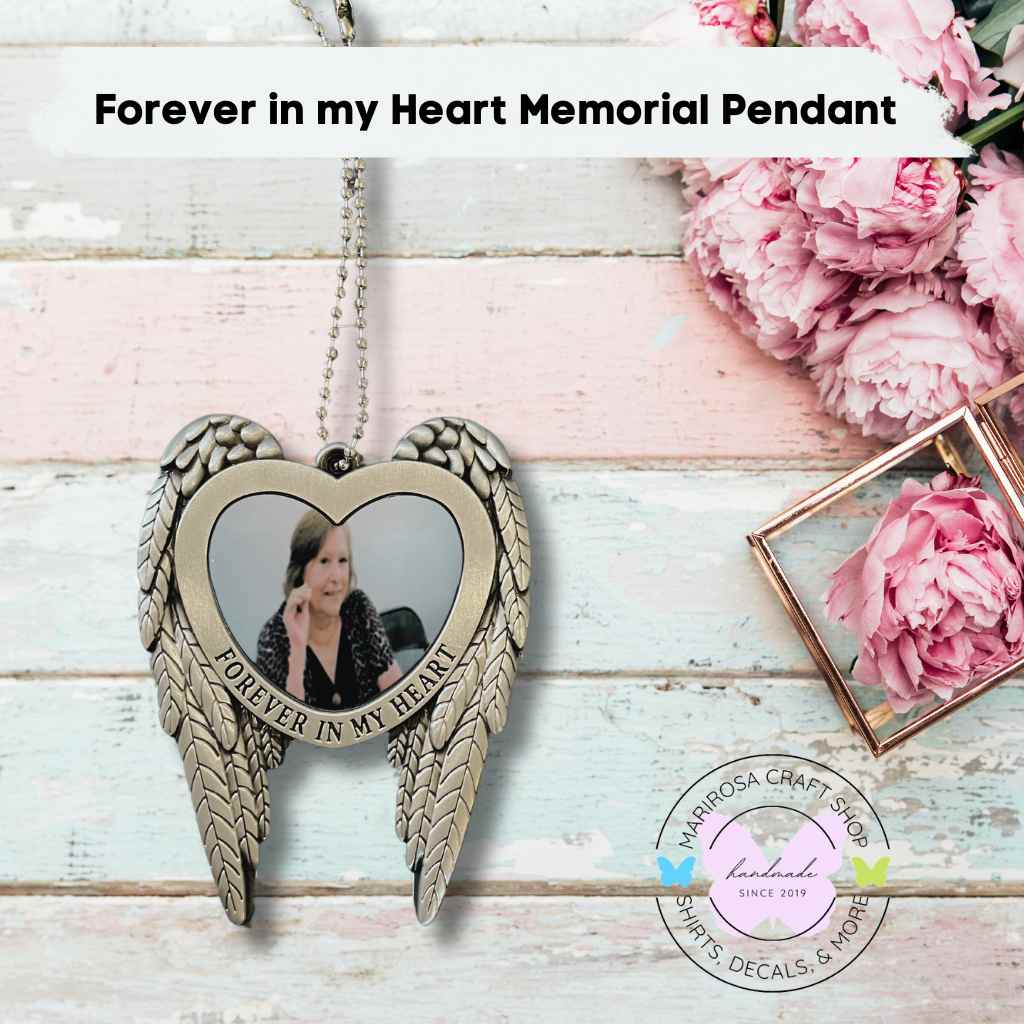 Forever in my Heart Sublimation Pendant - MariROsa Craft Shop