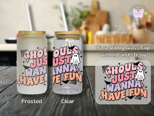 Ghouls Just Wanna Have Fun Libby Glass - MariROsa Craft Shop