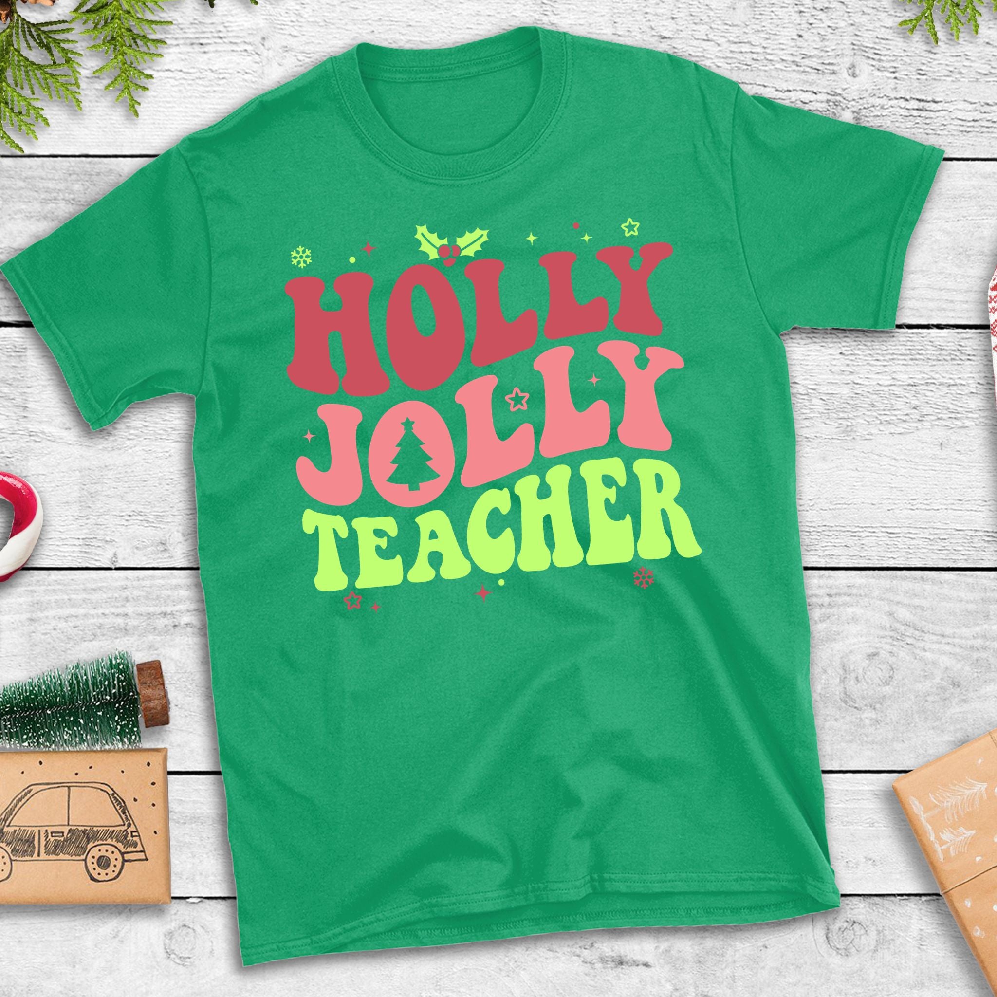 Holly Jolly Teacher Tee