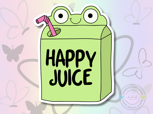 Happy Juice Frog Sticker