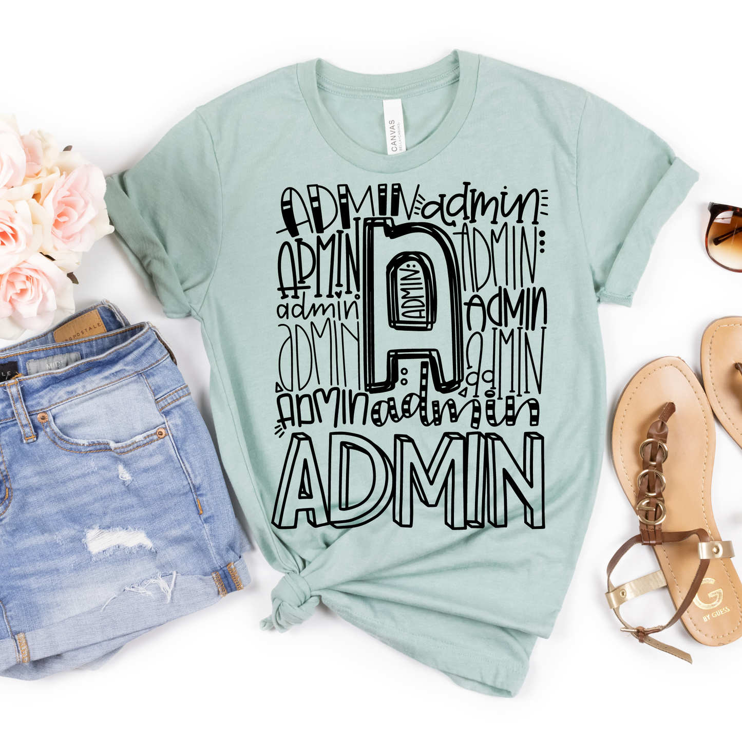 Administrator Typography Design Tee