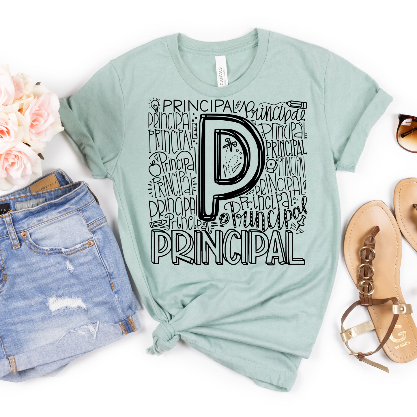 Principal Typography Design Tee