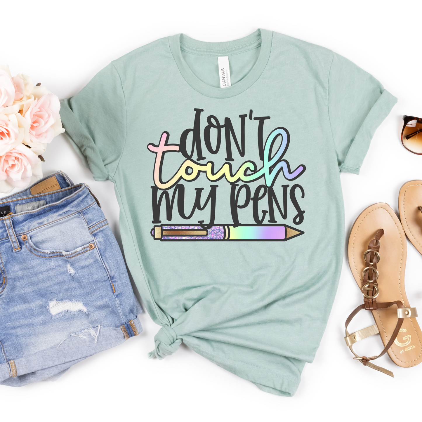 Don't Touch My Pens Shirt - MariROsa Craft Shop