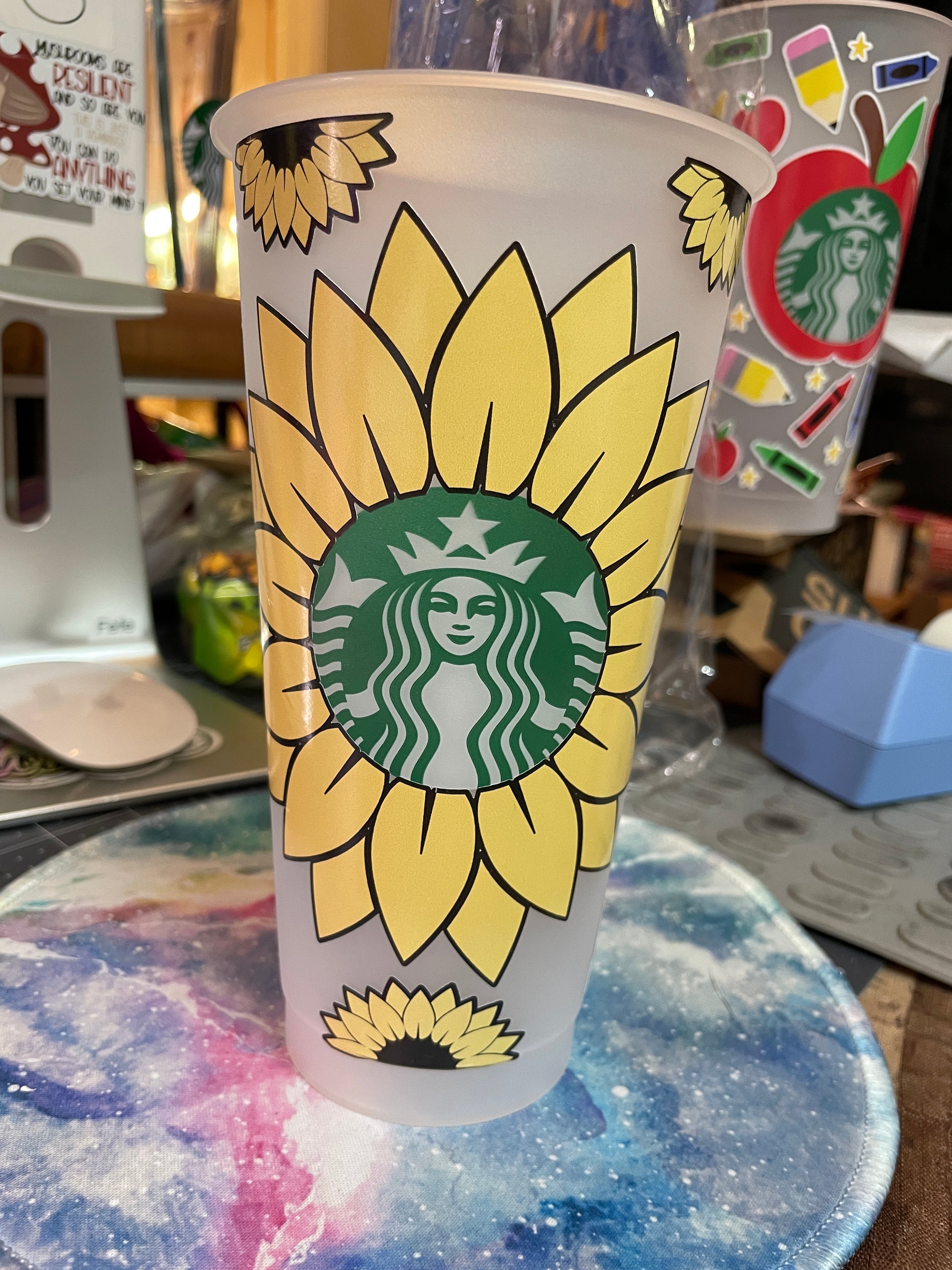 Sunflower Cold Cup - MariROsa Craft Shop
