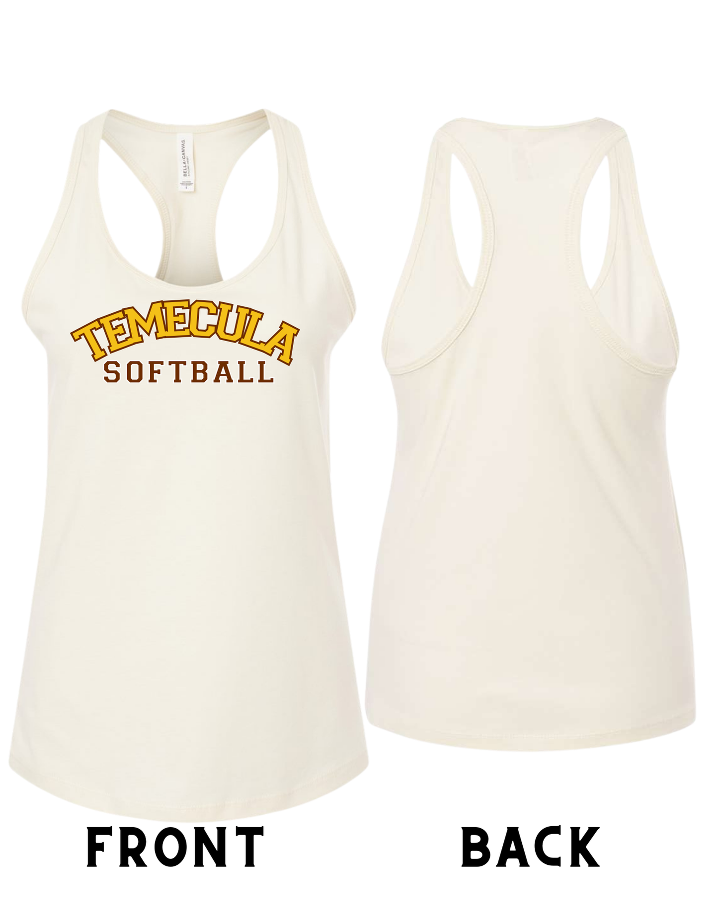 Temecula Softball Racer Back Tank Top