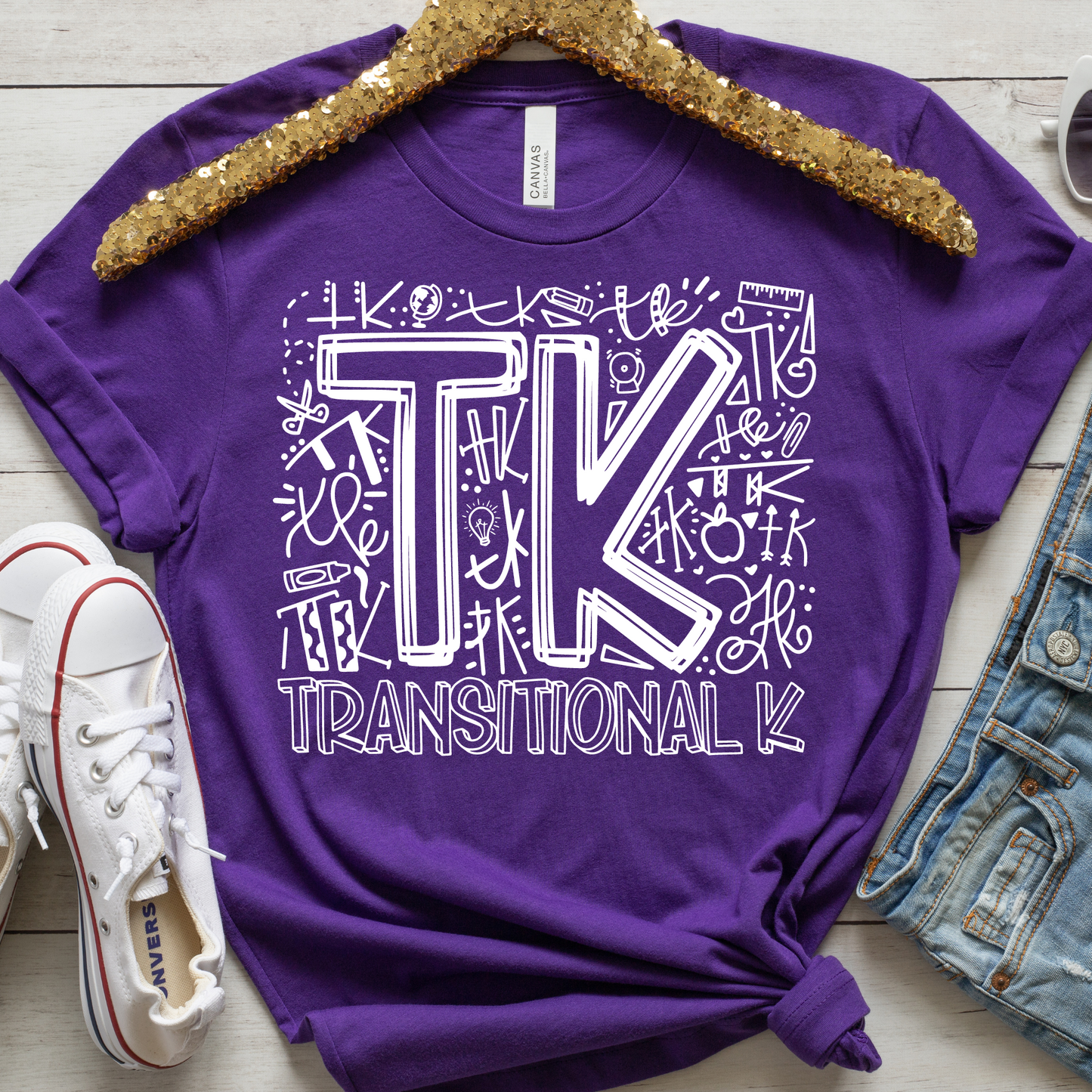 TK Typography Primary Color Tee - MariROsa Craft Shop