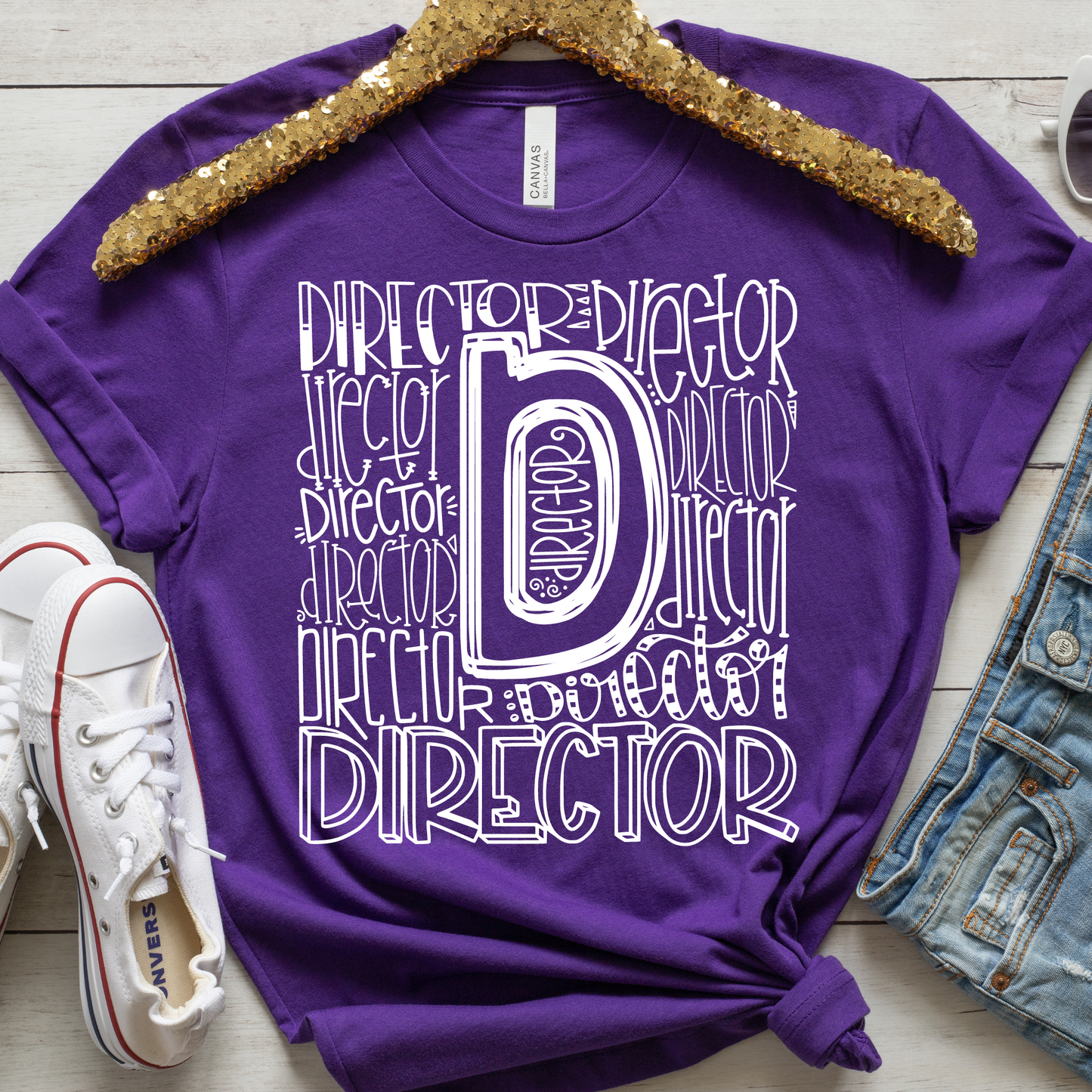 Director Typography Design Tee