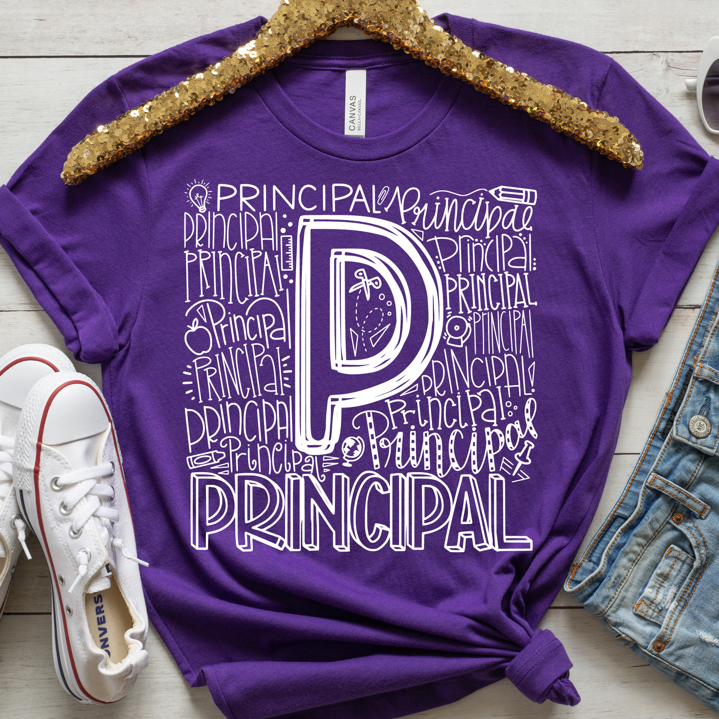 Principal Typography Design Tee