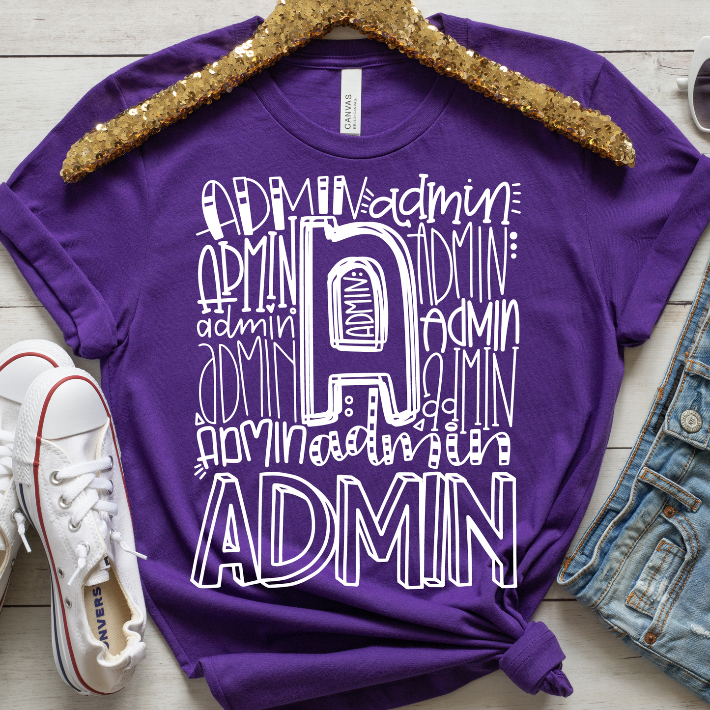 Administrator Typography Design Tee