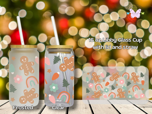 Rainbow Christmas Libby Glass - MariROsa Craft Shop