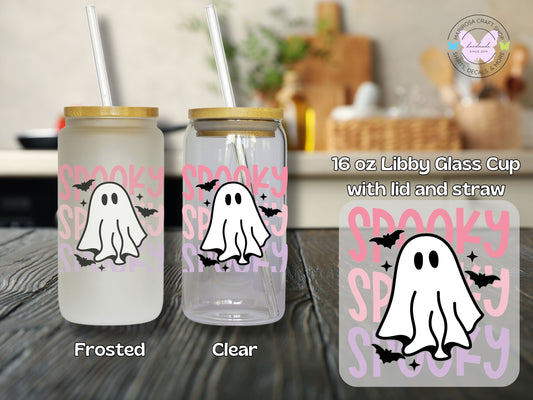 Spooky Ghost Libby Glass - MariROsa Craft Shop