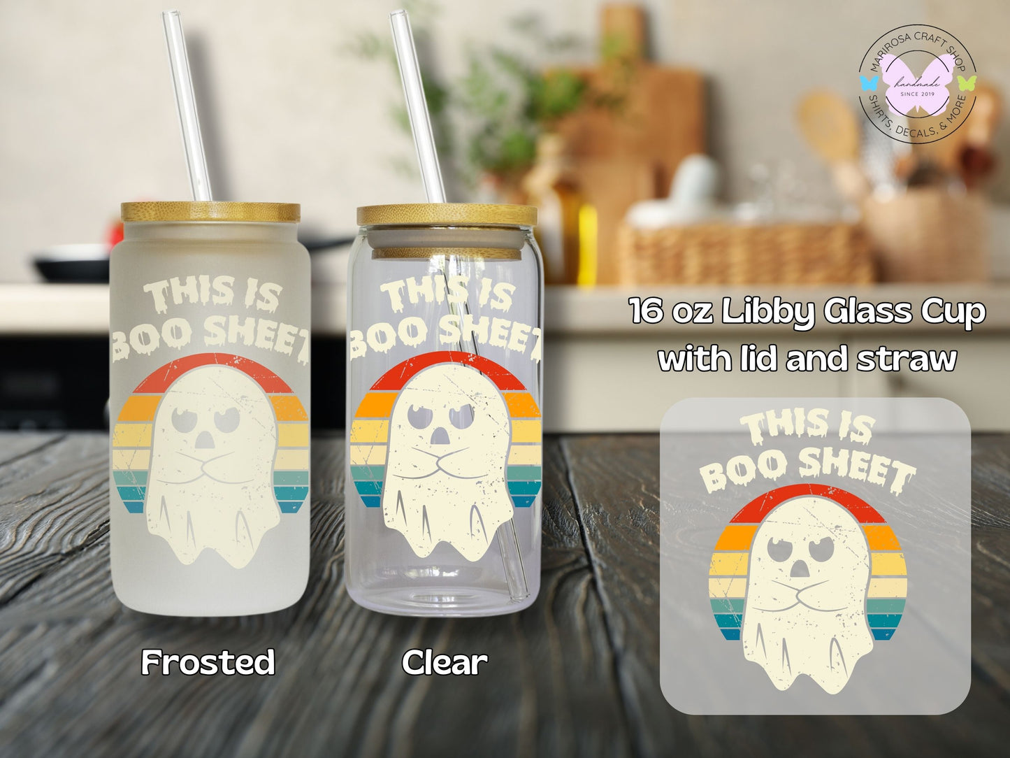 This is BOO Sheet Libby Glass - MariROsa Craft Shop