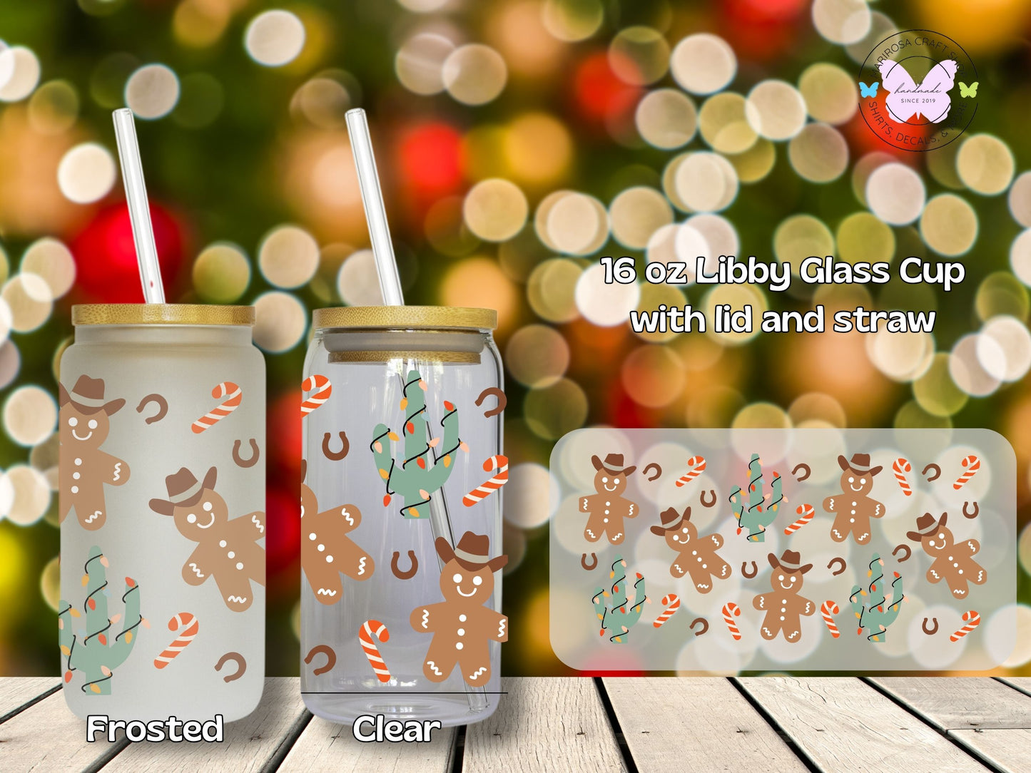 Western Holiday Libby Glass - MariROsa Craft Shop