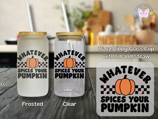 Whatever Spices Your Pumpkin Libby Glass - MariROsa Craft Shop