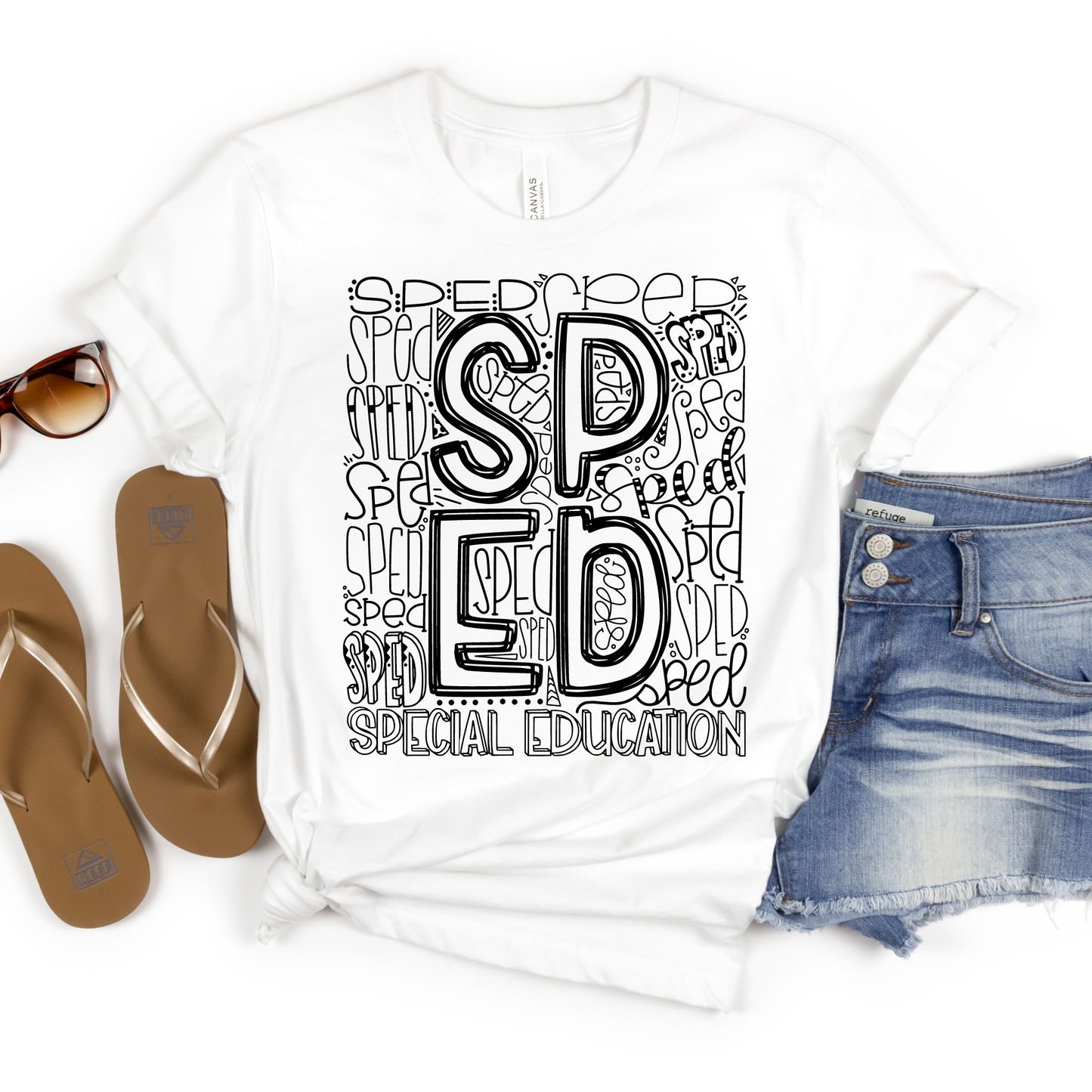 Special Education Typography Design Tee