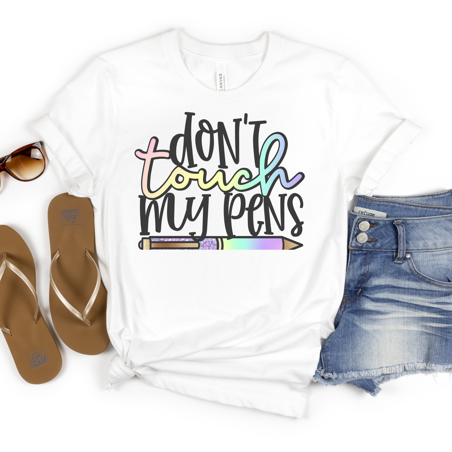 Don't Touch My Pens Shirt - MariROsa Craft Shop