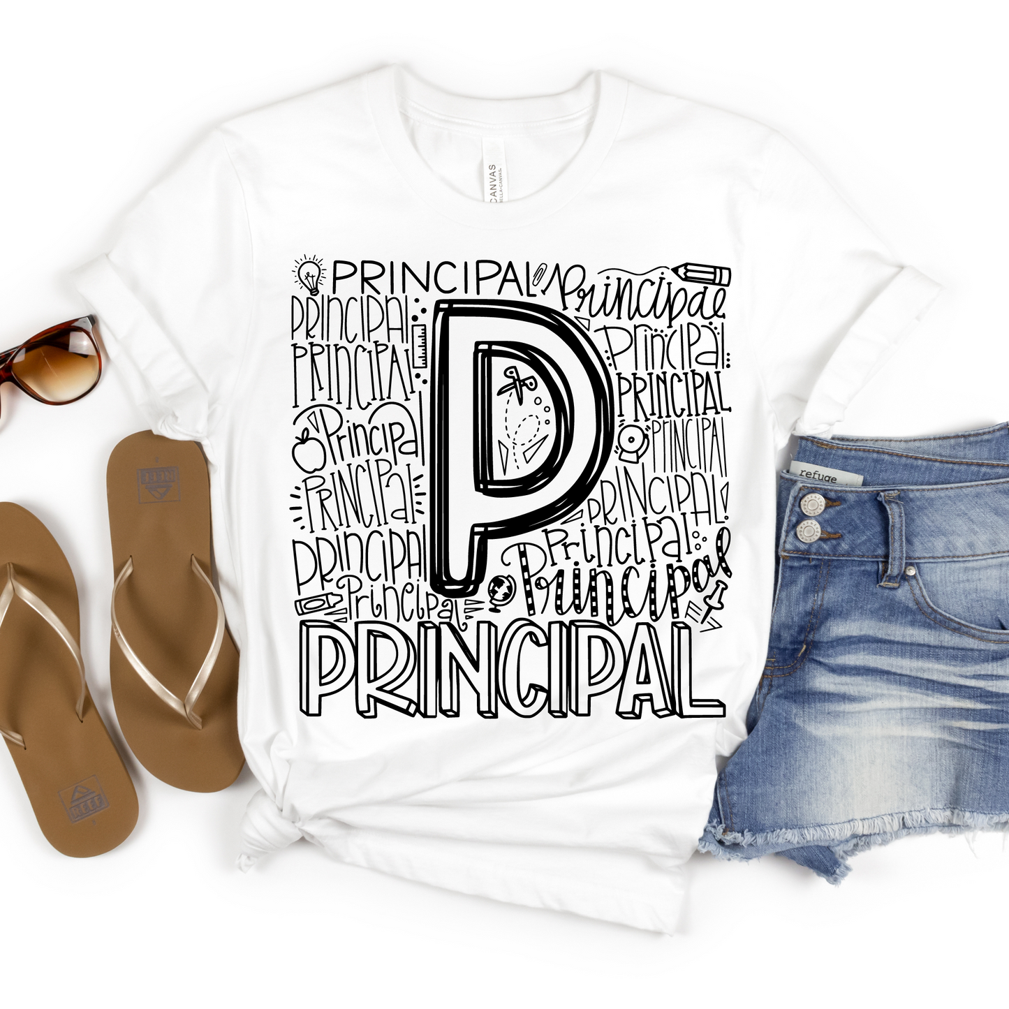 Principal Typography Design Tee